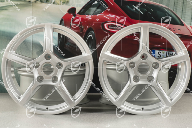 18-inch wheel rim set Boxster IV, 8J x 18 ET57 + 9,5J x 18 ET49