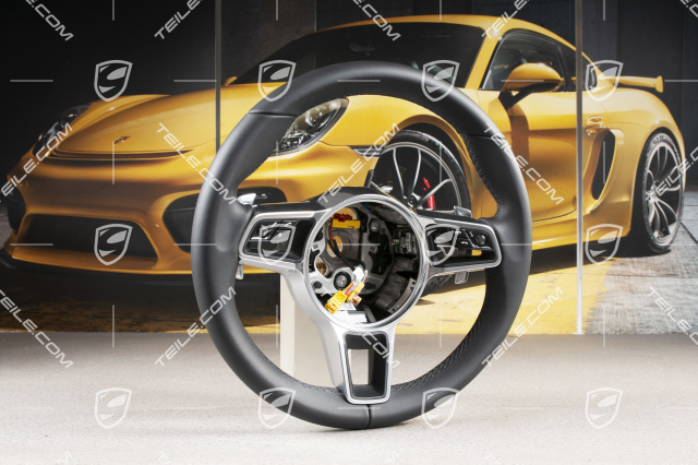 Multi-function steering wheel, black