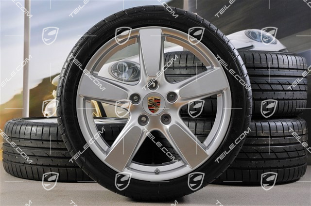 19" Cayman S Sommerräder Satz, 8,J x 19 ET57 + 9,5J x 19 ET45, Reifen 235/40 ZR19 + 265/40 ZR19