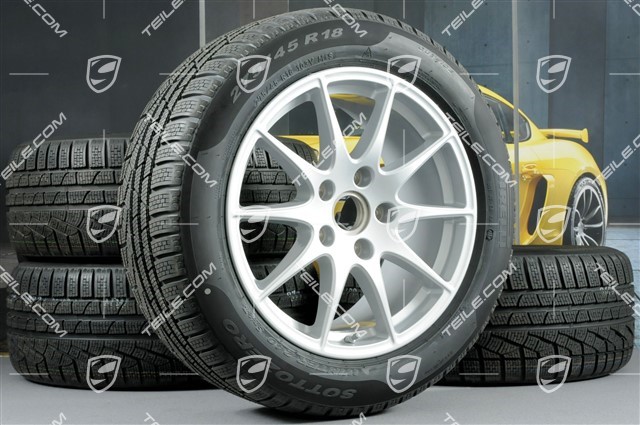 18-inch Panamera S winter wheel set, 8J x 18 ET 59 + 9J x 18 ET 53 + tyres 245/50 R18 + 275/45 R18