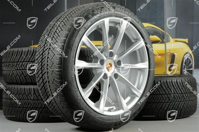 19-inch Boxster S winter wheels set, rims 8J x 19 ET57 + 10J x 19 ET45 + NEW Michelin Pilot Alpin 4 winter tires 235/40 R19 +265/40 R19