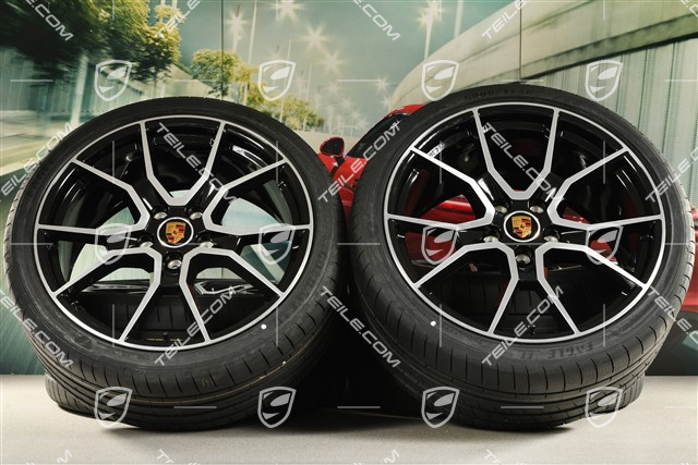 21" RS Spyder Design summer wheel set, rims 9,5J x 21 ET60 + 11,5J x 21 ET66 + Goodyear summer tyres 265/35 R21 + 305/30 R21
