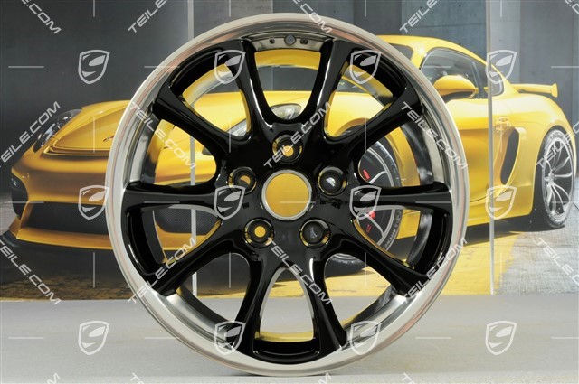 18-inch GT3 2004 wheel, 11J x 18 ET63, wheel spoke black highgloss lacquered