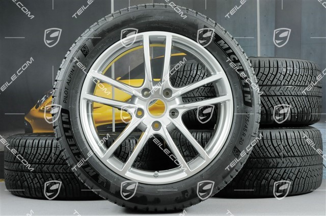 20-inch Cayenne Sport winter wheel set, rims 9J x 20 ET50 + 10,5J x 20 ET64 + Michelin winter tyres 275/45 R20 + 305/40 R20, with TPMS