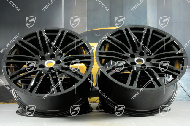 21-inch Turbo III alloy wheels set, 9J x 21 ET26 + 10J x 21 ET19, black high gloss