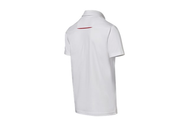 Koszulka polo męska, biała Kolekcja Motorsport 3XL