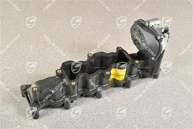 V8 Diesel, Intake manifold with Swirl Flaps and Electric adjusting motor, L