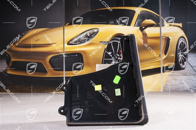 Centre console, Lateral, Leatherette, Black, R