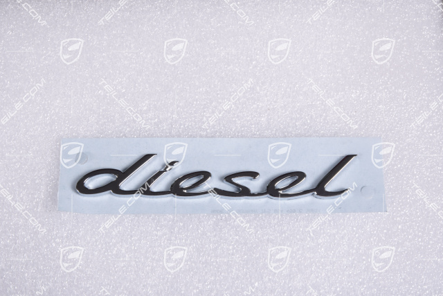 Schriftzug Diesel, Chrom, seitlich / Kotflügel, R / Neu /  Cayenne 958 / 810-00 Schriftzüge, Zierbeschläge, Steinschlagschutz /  95855950011