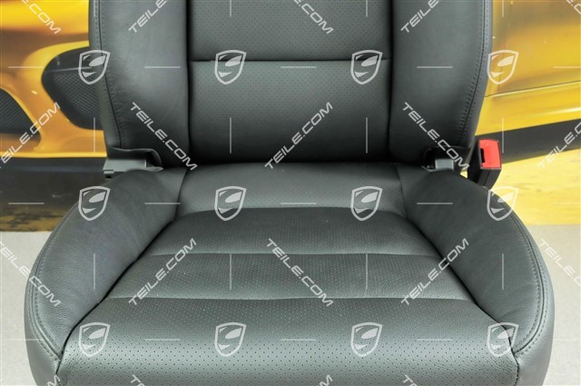 Seat, el. adjustment, leatherette, black, R