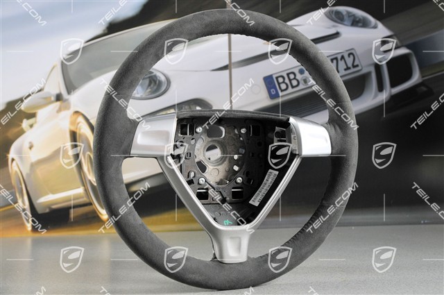 3-spoke steering wheel, alcantara