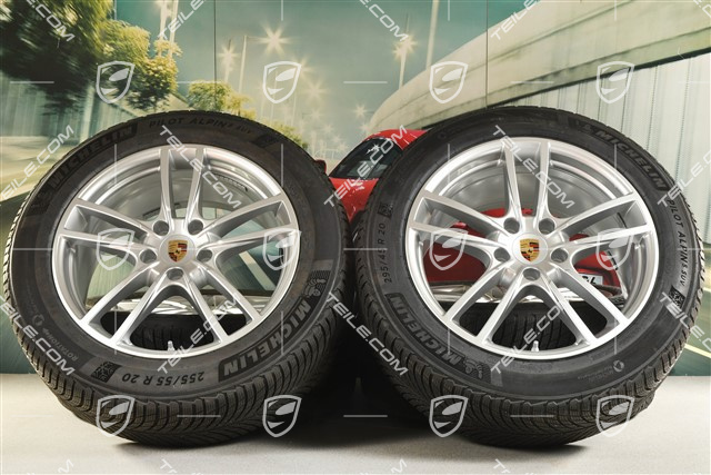 20-inch Cayenne COUPE Sport winter wheel set, rims 9J x 20 ET50 + 10,5J x 20 ET55 + Michelin winter tyres 255/55 R20 + 295/45 R20, with TPMS
