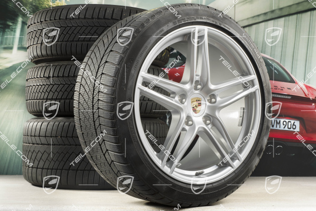 19" Koła zimowe, komplet "Carrera", felgi 8,5J x 19 ET50 + 11J x 19 ET77 + opony zimowe Continental WinterContact TS 830P 235/40 R19 + 295/35 R19