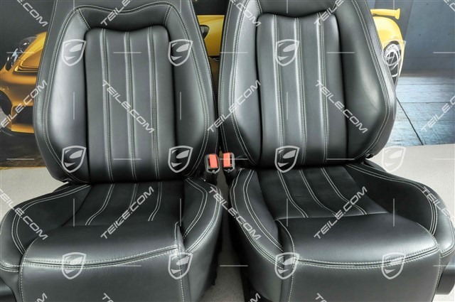 GranTurismo, Seats, el. adjustable, leather, Black, set (L+R)