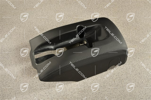Lower switch housing, Leather, Black