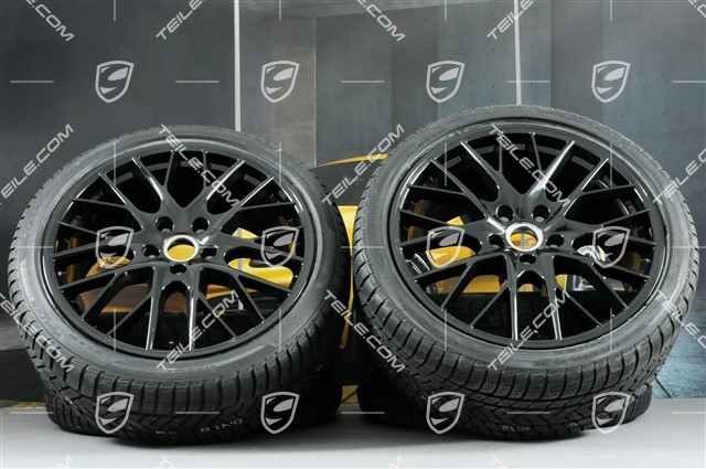 21-inch winter wheels set "SportDesign", rims 9,5 J x 21 ET71 + 10,5 J x 21 ET71 + Pirelli Sottozero III winter tires 275/35 R21 + 315/30 R21, black high gloss