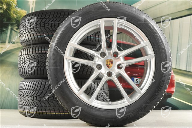 20-inch Cayenne Sport winter wheel set, rims 9J x 20 ET50 + 10,5J x 20 ET64 + Hankook winter tyres 255/55 R20 + 295/45 R20, with TPMS