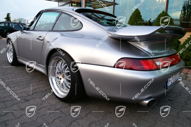 Turbo S rear spoiler, incl. rear bonnet (engine lid), set incl. grille and all attachment parts