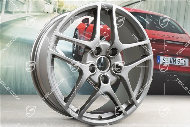 19-inch Carrera S II (Facelift) wheel set, 8J x 19 ET57 + 11J x 19 ET51, Platinum