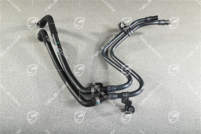 Coolant pipe with hose, front drive motor