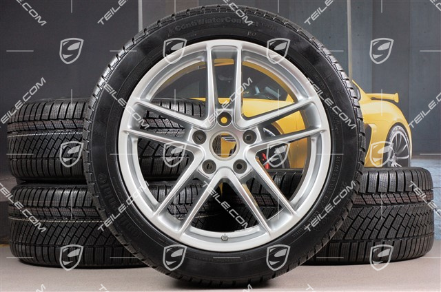 19-inch TURBO II winter wheel set, wheels 9J x 19 ET60 + 10J x 19 ET61 + NEW Continental winter tyres 255/45 R19+285/40 R19, with TPMS