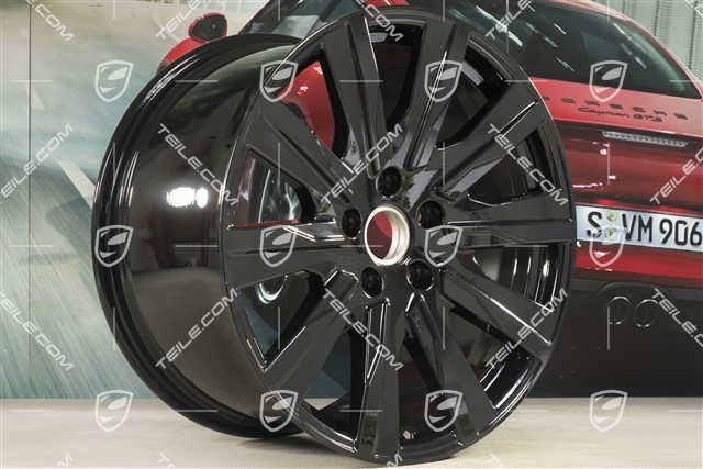 20" wheel rim Taycan Tequipment Design, 11J x 20 ET60, black high gloss