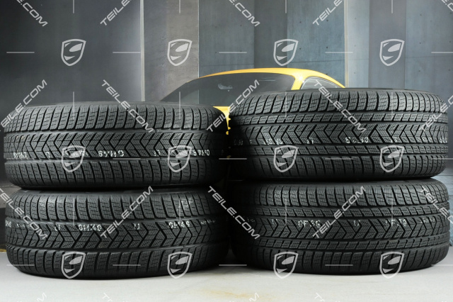 19-inch Cayenne S winter wheel set, rims 8,5J x 19 ET47 + 9,5J x 19 ET54 + NEW Pirelli winter tyres 255/55 R19 + 275/50 R19, with TPMS