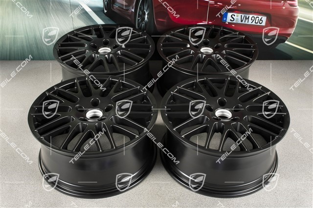 20-inch RS Spyder wheel set, 9J x 20 ET57, black satin mat