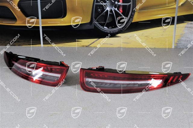 Rear light black-red, set (L+R)