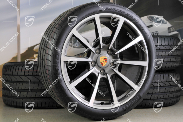 20" summer wheel set Carrera Classic II, wheel 8,5J x 20 ET51 + 11J x 20 ET52 + Tyres 245/35 ZR20 + 305/30 ZR20, without TPMS