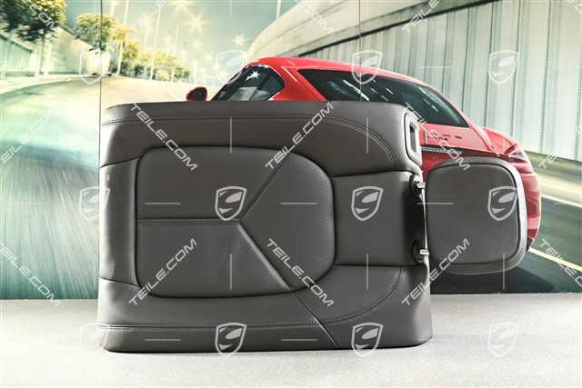 Backrest, leather, agate grey, R, KPL