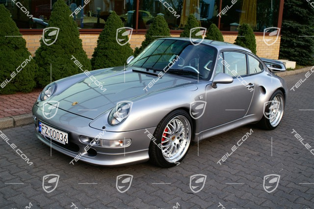 Turbo S rear spoiler, incl. rear bonnet (engine lid), set incl. grille and all attachment parts