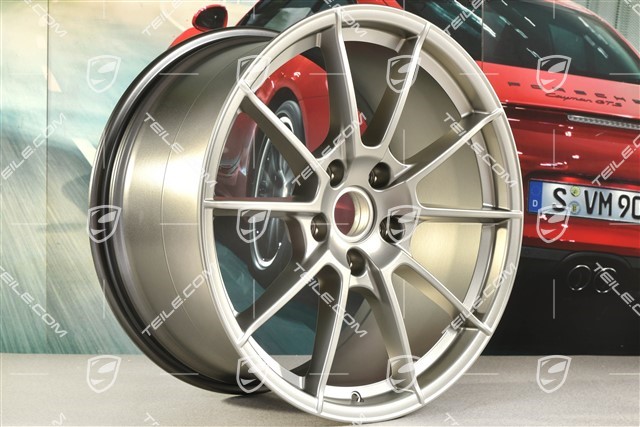 20" wheel rim, Boxster Spyder, 10,5J x 20 ET47, platinum satin mat
