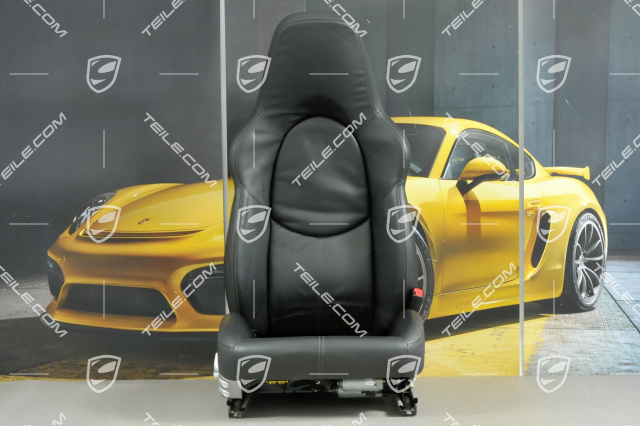 Sport Seat, el adjustable, heating, Lumbar, leather, Black, without airbag, R