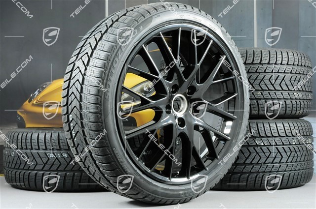 21-inch winter wheels set "SportDesign", rims 9,5 J x 21 ET71 + 10,5 J x 21 ET71 + NEW Pirelli Sottozero III winter tires 275/35 R21 + 315/30 R21, black high gloss