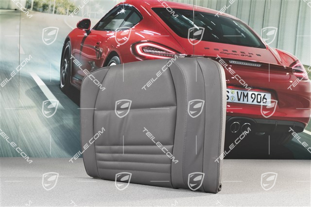 Back seat backrest, Rear, Leatherette, Space grey, Coupe, R