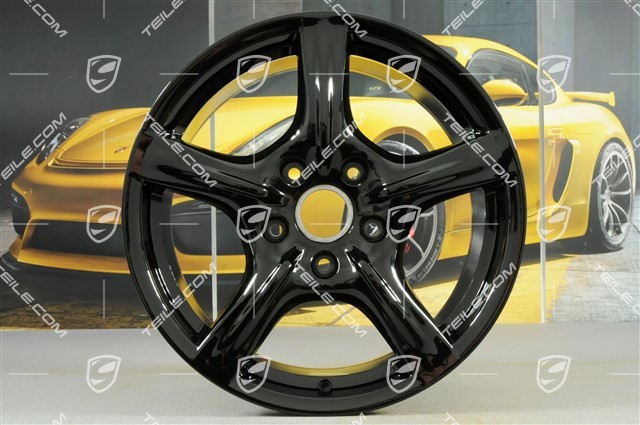 18-inch Panamera wheel, 9J x 18 ET53, black high gloss