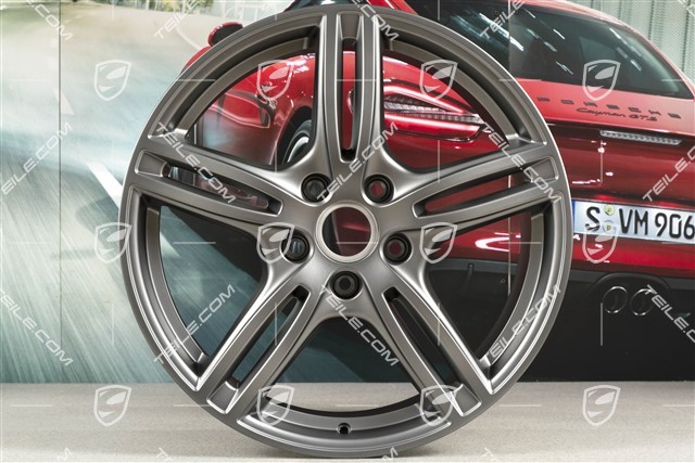 20-inch wheel rim Turbo, 10,5J x 20 ET71 + 9,5J x 20 ET71, for winter use, Platinum satin matt