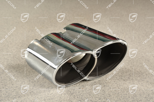 Sports dual tailpipe, 4-Pipe-Look, Turbo / GT2, L