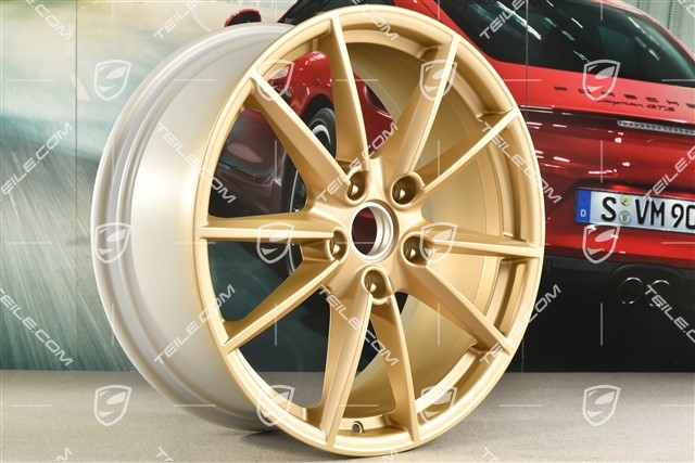 20-inch wheel rim Carrera S, 8,5J x 20 ET53 aurum satin matt