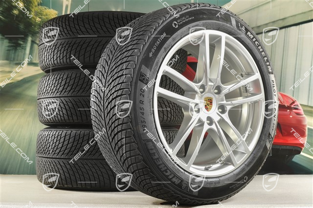 20-inch Cayenne COUPE Sport winter wheel set, rims 9J x 20 ET50 + 10,5J x 20 ET55 + NEW Michelin winter tyres 255/55 R20 + 295/45 R20, with TPMS