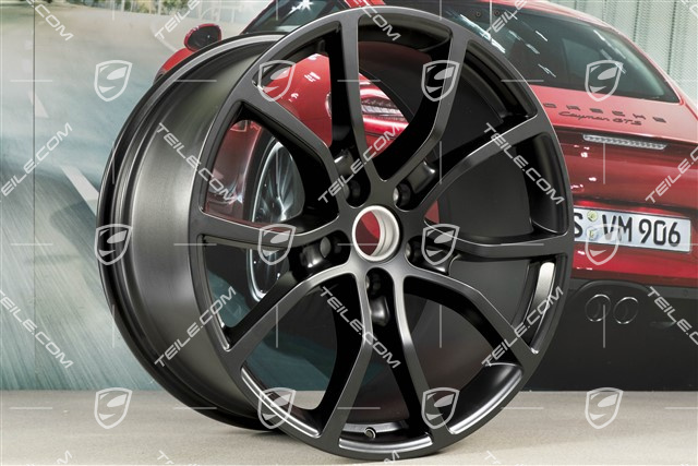 21" Felge Cayenne Exclusive Design, 11J x 21 ET49, Schwarz-Seidenmatt