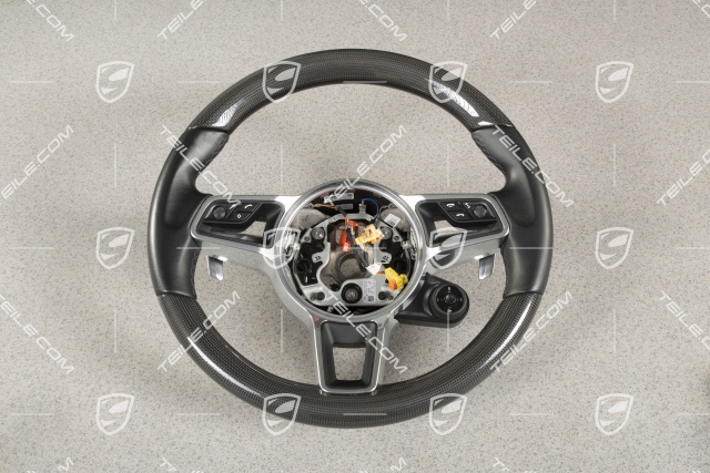 Steering wheel, CARBON + leather black, damaged