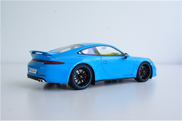 GT Spirit - Porsche 911 (991) Carrera 4S AeroKit CUP, Riviera Blue, scale 1:18