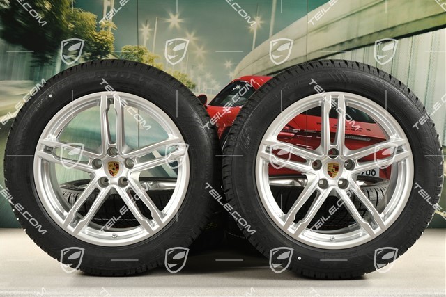 19-inch "Macan" winter wheels set, rims 8,5J x 19 ET21 + 9J x 19 ET21 + Dunlop winter tyres 235/55 R19 + 255/50 R19, with TPMS