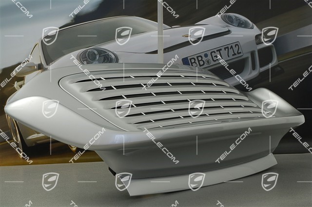 Turbo rear spoiler, incl. rear bonnet (engine lid), set incl. grille and all attachment parts