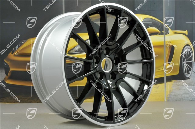 21" Komplet felg Cayenne SportPlus, felgi 10Jx21 ET50 + 10Jx21 ET45, czarne