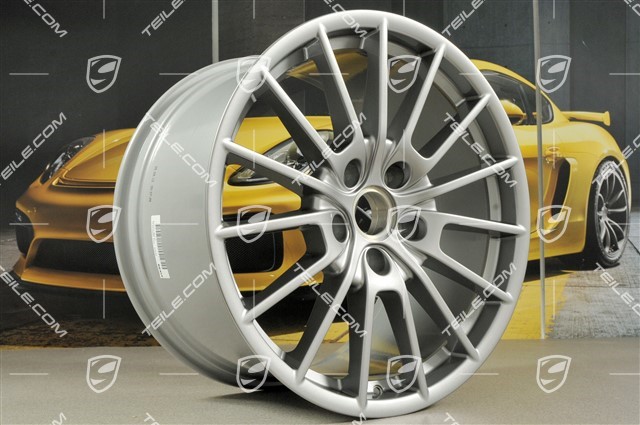 20" Komplet felg Panamera Sport, 9,5J x 20 ET65 + 11,5 J x 20 ET63, GT Silver metalik