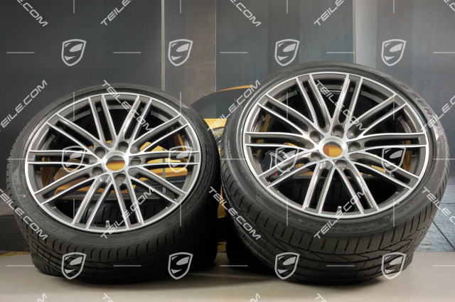 20" Turbo IV Sommerräder Satz, Felgen 8,5J x 20 ET49 + 11,5J x 20 ET76 + Sommerreifen 245/35 R20 + 305/30 R20