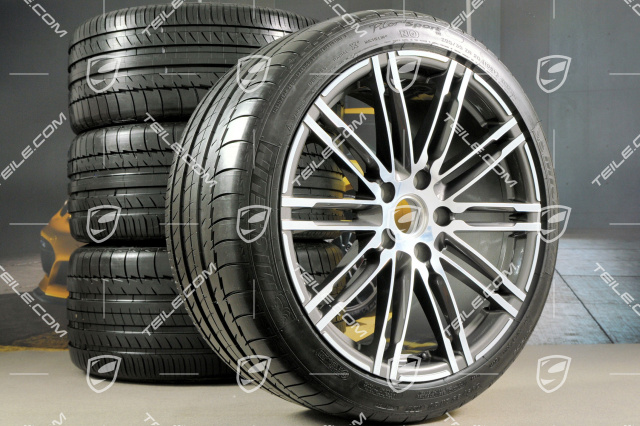 20" Turbo III summer wheel set, rims 9,5J x 20 ET65 + 11J x 20 ET68 + tyres 255/40 R20 + 295/35 R20, with TPMS